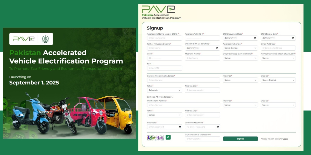 pave.gov.pk Sign Up